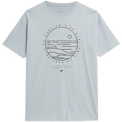 Clothing Men Short-sleeved t-shirts 4F SS23TTSHM365MITA Grey