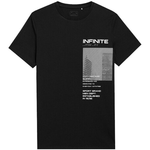 Clothing Men Short-sleeved t-shirts 4F SS23TTSHM306GBOKACZER Black