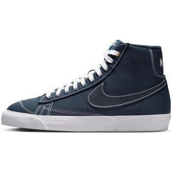 Shoes Men Low top trainers Nike Blazer Mid 77 Canvas Marine