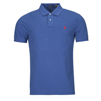 Clothing Men Short-sleeved polo shirts Polo Ralph Lauren POLO COUPE DROITE EN COTON BASIC MESH Blue / Old / Royal