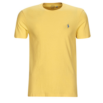 Clothing Men Short-sleeved t-shirts Polo Ralph Lauren T-SHIRT AJUSTE EN COTON Yellow / Fall / Yellow