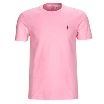 Clothing Men Short-sleeved t-shirts Polo Ralph Lauren T-SHIRT AJUSTE EN COTON Pink / Pink