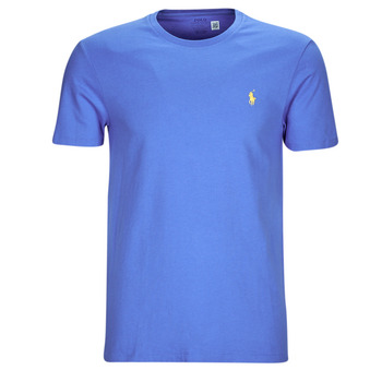 Clothing Men Short-sleeved t-shirts Polo Ralph Lauren T-SHIRT AJUSTE EN COTON Blue / Summer / Blue