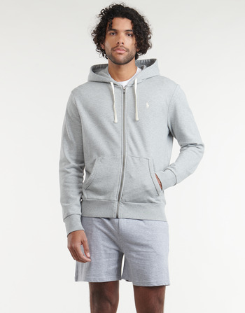 Clothing Men Sweaters Polo Ralph Lauren SWEATSHIRT ZIPPE EN MOLETON Grey / Mottled / Spring / Heather