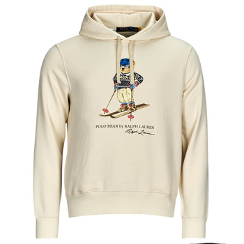 Clothing Men Sweaters Polo Ralph Lauren SWEATSHIRT POLOBEAR ZERMATT Cream / Winter / Cream / Bear