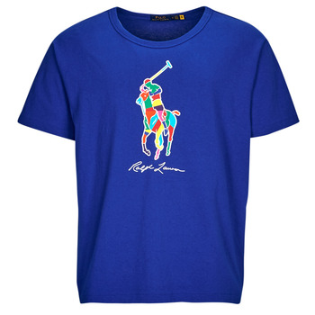 Clothing Men Short-sleeved t-shirts Polo Ralph Lauren TSHIRT MANCHES COURTES BIG POLO PLAYER Blue / Royal / Sapphire / Star