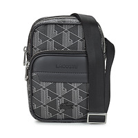 Bags Men Pouches / Clutches Lacoste MONOGRAM Black