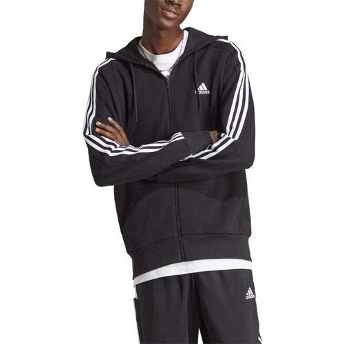 Clothing Men Sweaters adidas Originals Essentials French Terry 3-Stripes Black