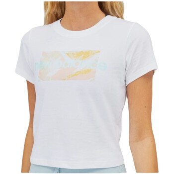 Clothing Women Short-sleeved t-shirts New Balance Essentials White