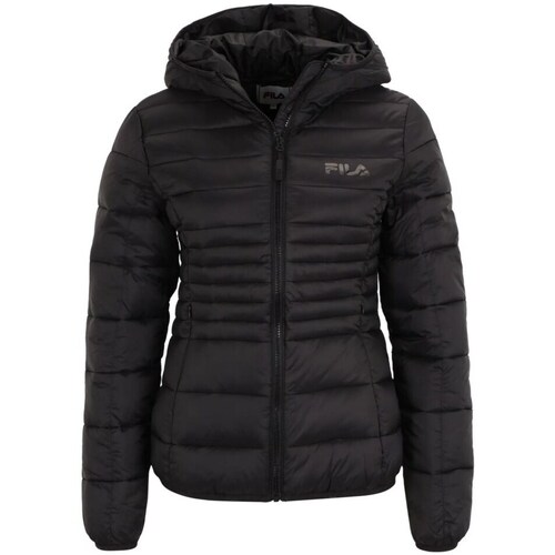Clothing Women Jackets Fila Squille Hooded Black