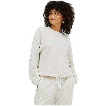 Clothing Women Sweaters New Balance Essentials White