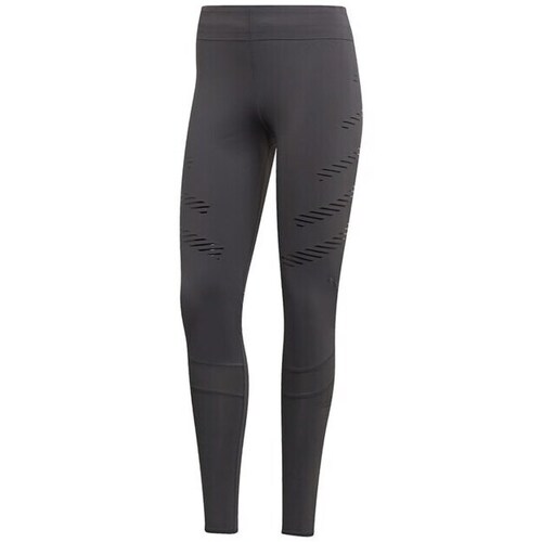 Clothing Women Trousers adidas Originals How WE DO Tight Graphite, Grey