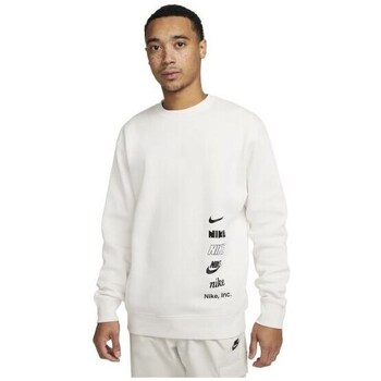 Clothing Men Sweaters Nike Club Bb White