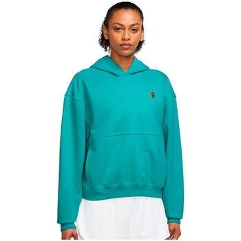 Clothing Women Sweaters Nike Court Fleece Tennis Hoodie Blue