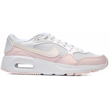 Shoes Women Low top trainers Nike Air Max SC GS White, Pink