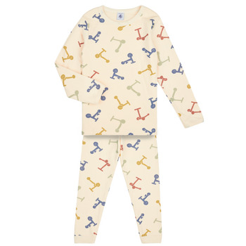 Clothing Boy Sleepsuits Petit Bateau MAMOURS Multicolour