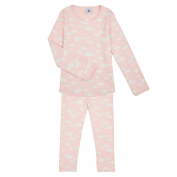 Clothing Girl Sleepsuits Petit Bateau MANOEL Pink
