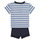 Clothing Boy Sets & Outfits Petit Bateau MEDERIC Marine / Beige