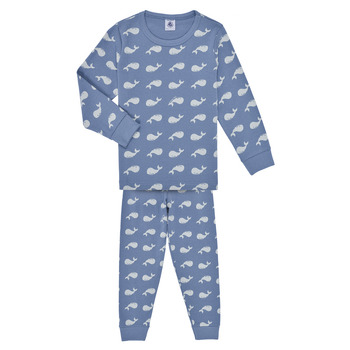 Clothing Children Sleepsuits Petit Bateau MAELINE Blue