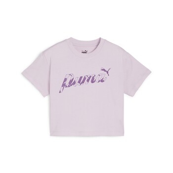 Clothing Girl Short-sleeved t-shirts Puma ESS+ BLOSSOM SHORT TEE G Purple
