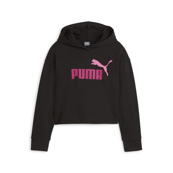 Clothing Girl Sweaters Puma ESS 2COLOR HOODIE Black
