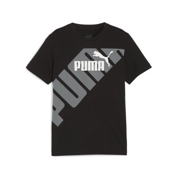 Clothing Boy Short-sleeved t-shirts Puma PUMA POWER GRAPHIC TEE B Black