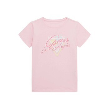 Clothing Girl Short-sleeved t-shirts Guess SS SHIRT Pink