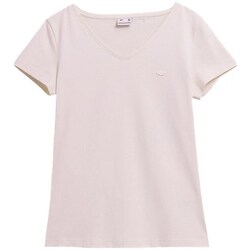 Clothing Women Short-sleeved t-shirts 4F 4FSS23TTSHF730KREMOWY Pink