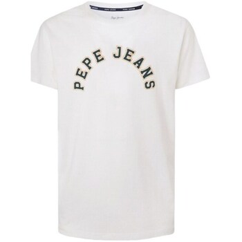Clothing Men Short-sleeved t-shirts Pepe jeans WESTEND TEE FUTURE ECRU White