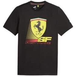 Clothing Men Short-sleeved t-shirts Puma FERRARI RACE COLORED BIG SHIELD Black