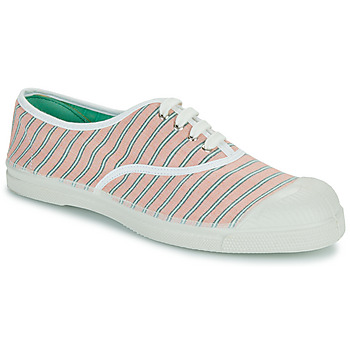 Shoes Women Low top trainers Bensimon RAYURES Pink / Green