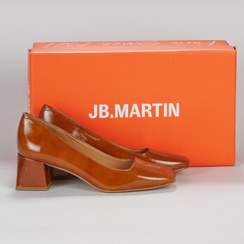Shoes Women Heels JB Martin LISA Varnish / Cognac