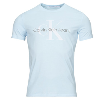 Clothing Men Short-sleeved t-shirts Calvin Klein Jeans SEASONAL MONOLOGO TEE Blue