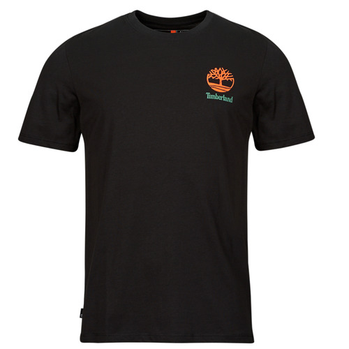 Clothing Men Short-sleeved t-shirts Timberland Back Graphic Short Sleeve Tee Black