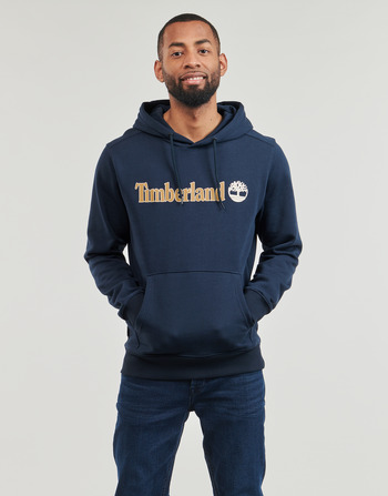 Clothing Men Sweaters Timberland Linear Logo Hoodie Marine