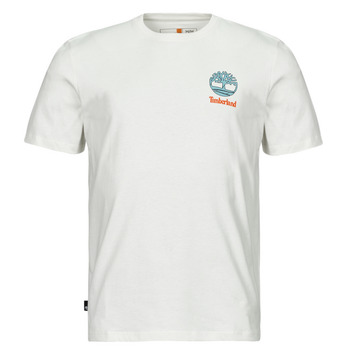 Clothing Men Short-sleeved t-shirts Timberland Back Graphic Short Sleeve Tee White