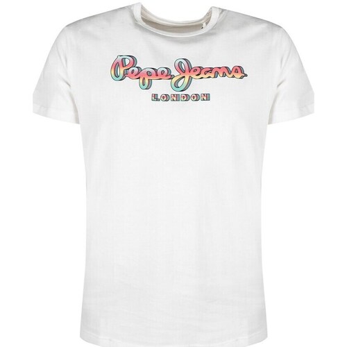 Clothing Men Short-sleeved t-shirts Pepe jeans Marco White