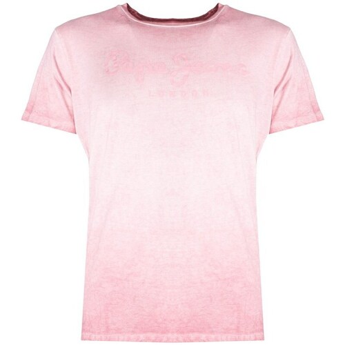 Clothing Men Short-sleeved t-shirts Pepe jeans West Sir Pink