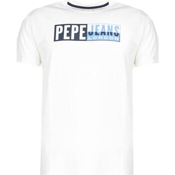 Clothing Men Short-sleeved t-shirts Pepe jeans Gelu White
