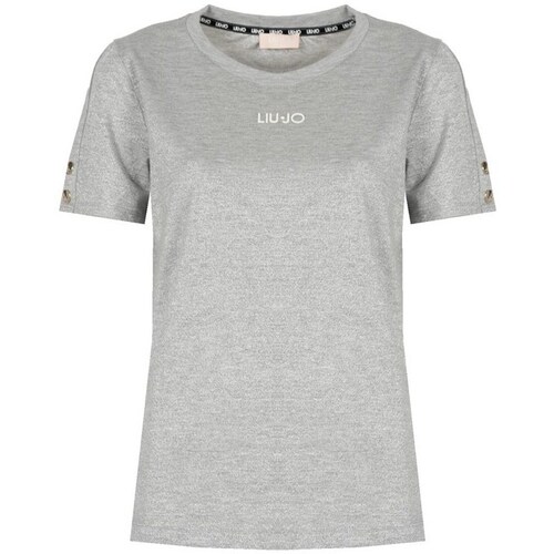 Clothing Women Short-sleeved t-shirts Liu Jo TA3173J6101 Grey