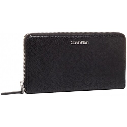 Bags Women Wallets Calvin Klein Jeans Neat Ziparound Wallet Black