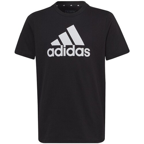 Clothing Men Short-sleeved t-shirts adidas Originals Essentials Big Logo Tee Girls JR Black