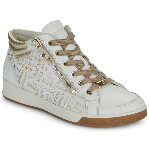 Shoes Women Hi top trainers Ara ROM-ST-HIGH-SOFT White / Gold