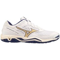 Shoes Men Indoor sports trainers Mizuno Wave Phantom 3 White Blue Ribbon Mp Gold White