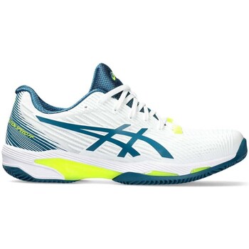 Shoes Men Tennis shoes Asics Solution Speed Ff 2 Clay White Restful Teal White