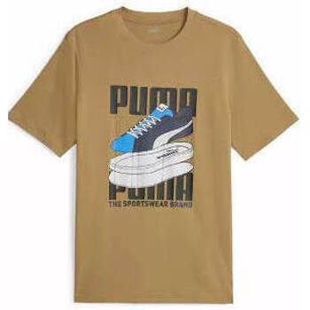 Clothing Men Short-sleeved t-shirts Puma 67718685 Brown