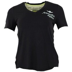Clothing Women Short-sleeved t-shirts Aeronautica Militare TS2109DJ60157485 Black