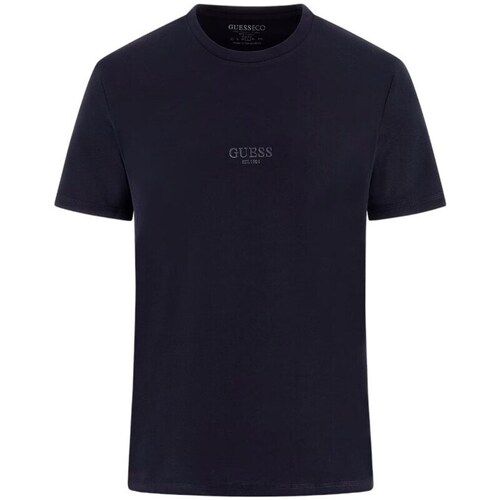 Clothing Men Short-sleeved t-shirts Guess M2YI72I3Z14G7V2 Black