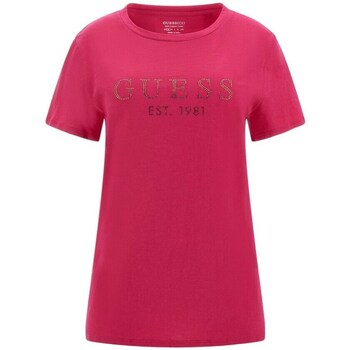 Clothing Women Short-sleeved t-shirts Guess W3GI76K8G01A604 Pink