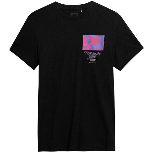 Clothing Men Short-sleeved t-shirts 4F 4FSS23TTSHM36220S Black